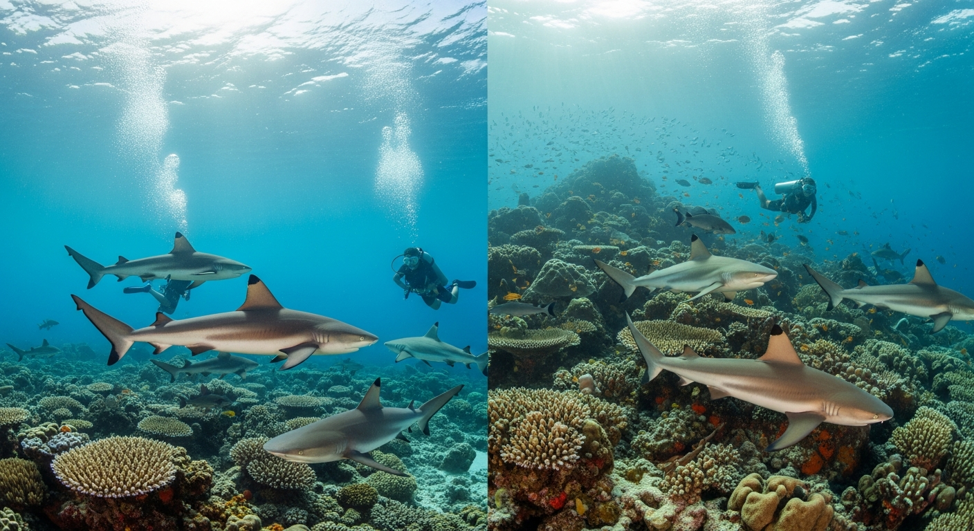 Halmahera Diving vs. Komodo Liveaboard: Which Offers Better Reef Shark Visibility?